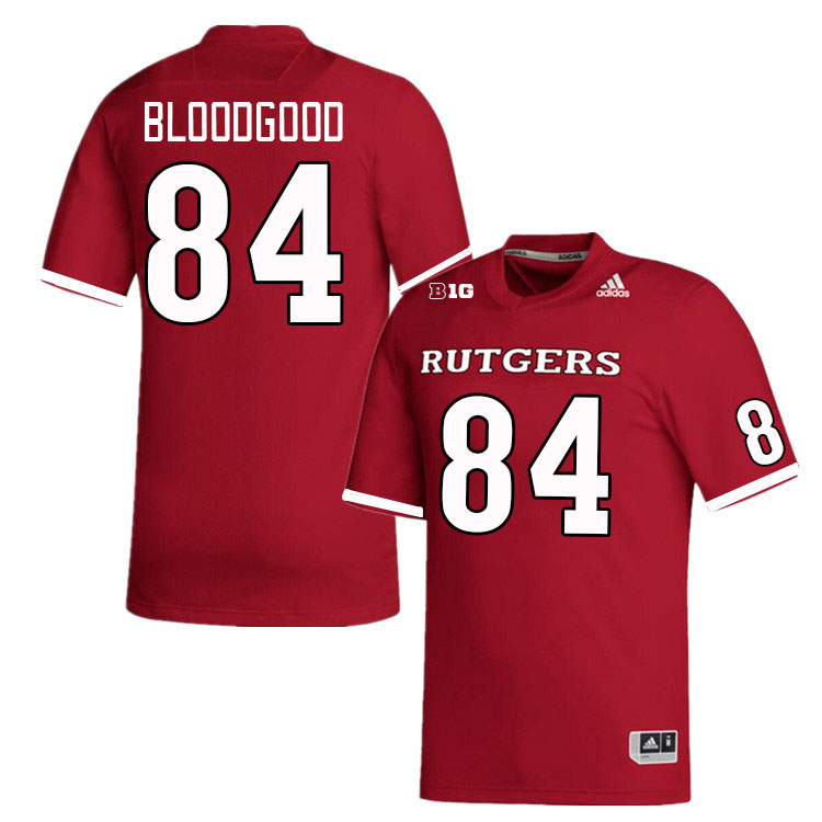 Men #84 Gunnison Bloodgood Rutgers Scarlet Knights College Football Jerseys Stitched Sale-Scarlet